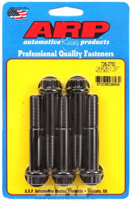 ARP Bolt Kit 1/2-20 x 2.750 Black Oxide 12PT