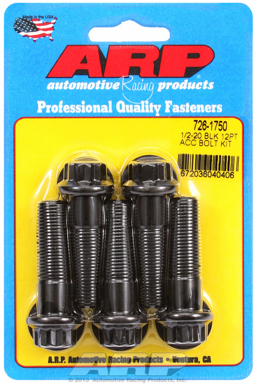 ARP Bolt Kit 1/2-20 x 1.750 Black Oxide 12PT