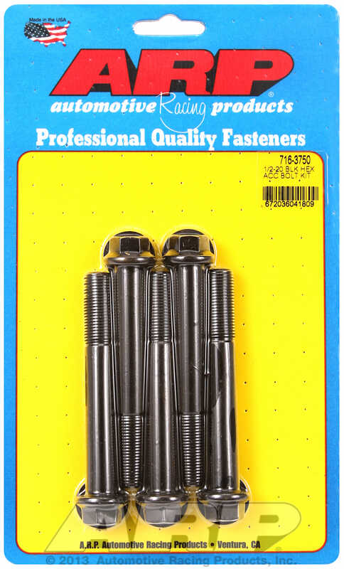 ARP Bolt Kit 1/2-20 x 3.750 Black Oxide Hex