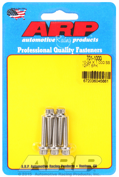 ARP 10-24 x 1.000 12pt SS bolts