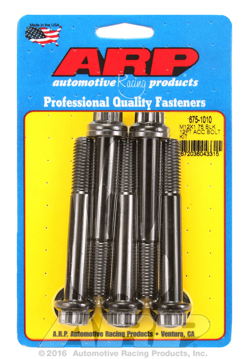 ARP Bolt Kit M12 X 1.75 X 90 Black Oxide 12PT