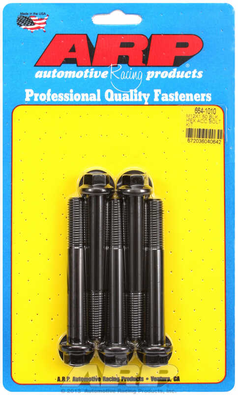 ARP Bolt Kit M12 x 1.50 x 90 Black Oxide Hex