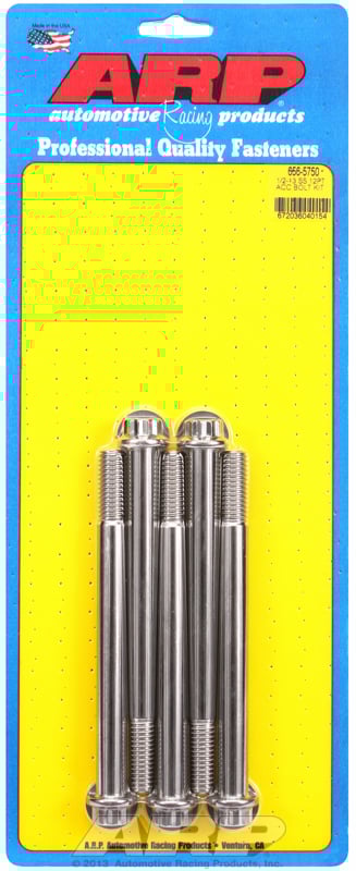 ARP Bolt Kit 1/2-13 x 5.750 SS 12PT