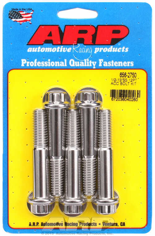 ARP Bolt Kit 1/2-13 x 2.750 SS 12PT
