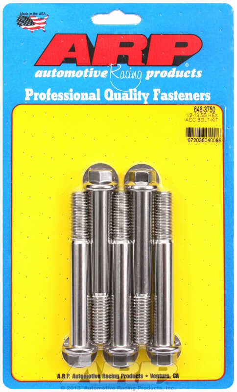 ARP Bolt Kit 1/2-13 x 3.750 SS Hex