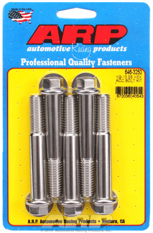 ARP Bolt Kit 1/2-13 x 3.250 SS Hex