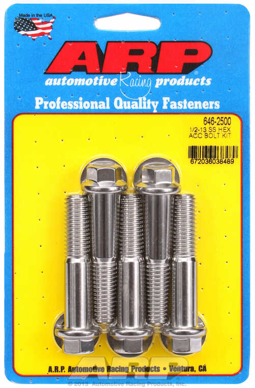 ARP Bolt Kit 1/2-13 X 2.500 SS Hex