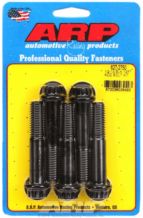 ARP Bolt Kit 1/2-13 x 2.750 Black Oxide 12PT