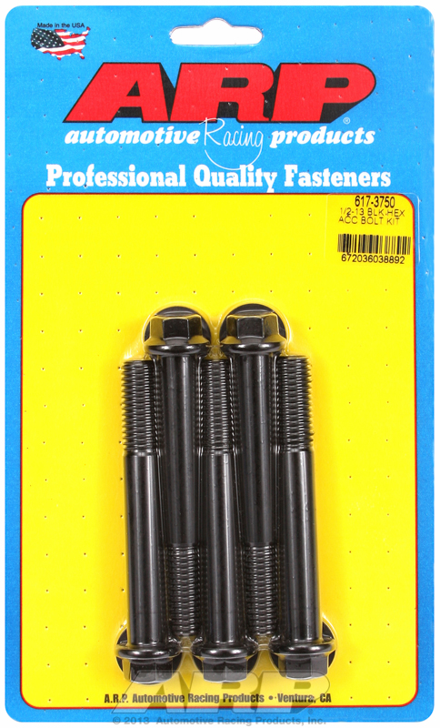 ARP Bolt Kit 1/2-13 x 3.750 Black Oxide Hex