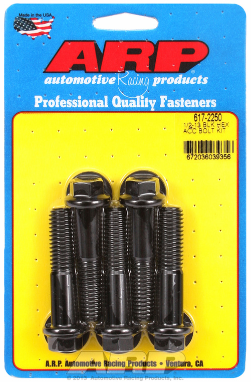 ARP Bolt Kit 1/2-13 x 2.250 Black Oxide Hex