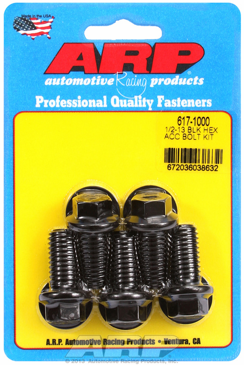 ARP Bolt Kit 1/2-13 x 1.000 Black Oxide Hex