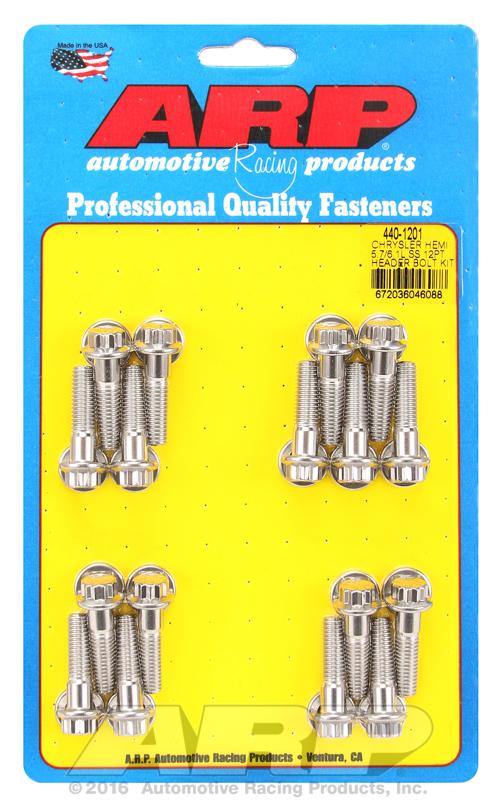 ARP Chrysler hemi 5.7/6.1L SS 12pt header bolt kit