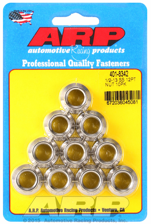 ARP 1/2-13 SS 12pt nut kit