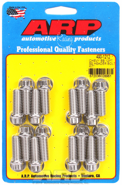BB Chevy SS 12pt header bolt kit