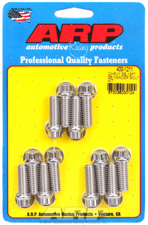 SB Chevy SS 12pt header bolt kit