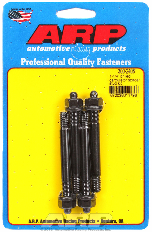 "1-1/4"" drilled carburetor spacer stud kit"