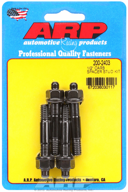 "1/2"" carburetor spacer stud kit 2.225"" OAL"