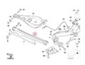 BMW E36 E46 Z4 Justerbar Camberstag bak