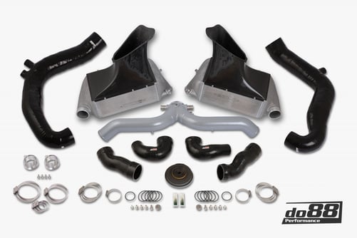 Porsche 911 Turbo (997.2) Intercooler Kit Silver Pipe