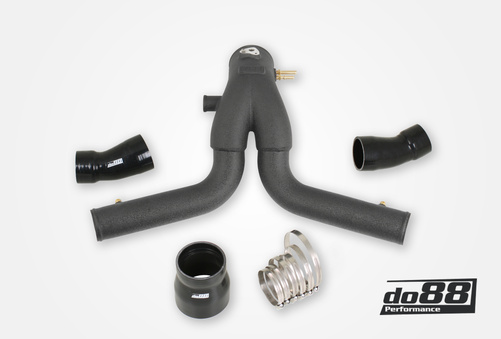 Porsche 911 Turbo (991.1) 2013-15 Y-Rör, Svart för OEM IC