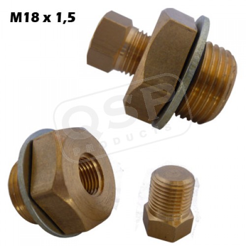 Oljeplugg med 1/8NPT uttag M12x1.25