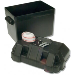 Plastboks for batteri