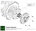 PMC Adaptersett Chevrolet LS - BMW M57N HGU HGK / BMW N54 - 240mm / 9.45"
