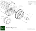 PMC Adaptersett Ford Barra - BMW M57 - 240mm / 9.45"