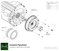 PMC Adaptersett Ford Barra - BMW M57 - 240mm / 9.45"