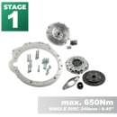 PMC STAGE 1 Mercedes-Benz M104 OM605 OM606 - BMW M57N HGU HGK / N54 - 240mm / 9.45"