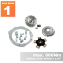 PMC RACE STAGE 1 Mercedes-Benz M112 M113 - BMW M57N HGU HGK / N54 - 240mm / 9.45"