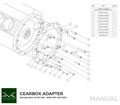 PMC Adaptersett Mercedes-Benz V8 M156 - BMW M57 / E46 S54 M3 - 240mm / 9.45"