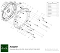 PMC Adaptersett Mercedes-Benz M120 - BMW M57N HGD JGA - 240mm / 9.45"