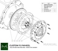 PMC Adaptersett Nissan RB - Nissan 350Z Z33 370Z Z34 - 250mm / 9.84"