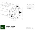 PMC Adaptersett Nissan SR - Nissan 350Z Z33 370Z Z34 - 250mm / 9.84"