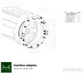 PMC Adaptersett Nissan SR - Nissan 350Z Z33 370Z Z34 - 250mm / 9.84"