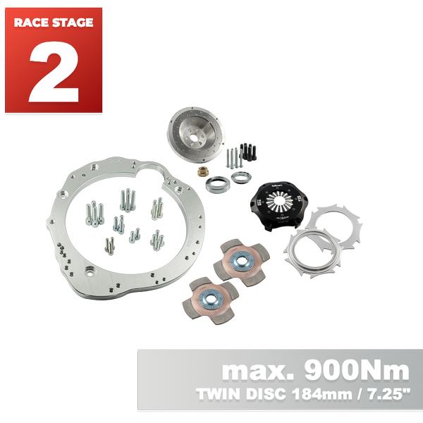 PMC RACE STAGE 2 Nissan RB - Nissan 350Z Z33 370Z Z34 - 184mm / 7.25" (P)