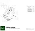 PMC Adaptersett Saab H - BMW M57N HGU HGK - 240mm / 9.45"
