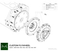 PMC Adaptersett Saab H - BMW M50 S50 M52 S52 M54 - 240mm / 9.45"