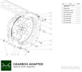 PMC Adaptersett Toyota JZ - Mazda RX-8 - 240mm / 9.45" (F)