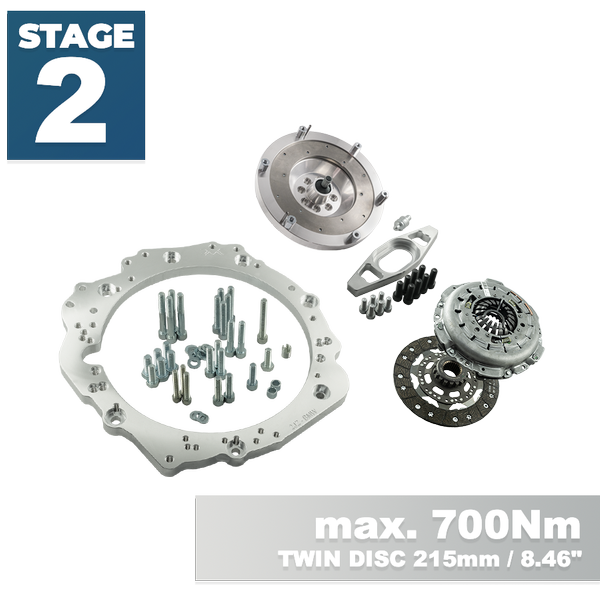 PMC STAGE 2 Toyota JZ 1JZ 2JZ - BMW M57N2 6-speed HGU HGK - 215mm / 8.46"