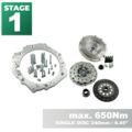 PMC STAGE 1 Toyota JZ 1JZ 2JZ - manuell BMW M57 / E46 S54 M3 - 240mm / 9.45"