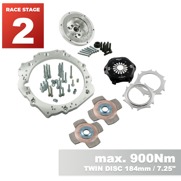 PMC RACE STAGE 2 Toyota JZ - BMW M57N HGU HGK / N54 - 184mm 7.25" (P)