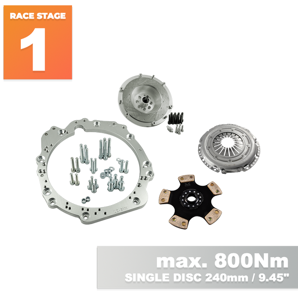 PMC RACE STAGE 1 Toyota UZ - BMW M57N HGU HGK / N54 - 240mm / 9.45"