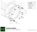 PMC Adaptersett Toyota UZ - Mazda RX-7 FD - 240mm / 9.45"