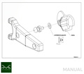 PMC Adaptersett Toyota UZ - Mazda RX-8 - 240mm / 9.45"