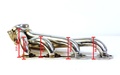 Headers Small Block Ford (SBF) Korta, bak