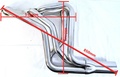 Headers Small Block Chevy (SBC) 1972-87 Malibu, Montecarlo, Grand prix