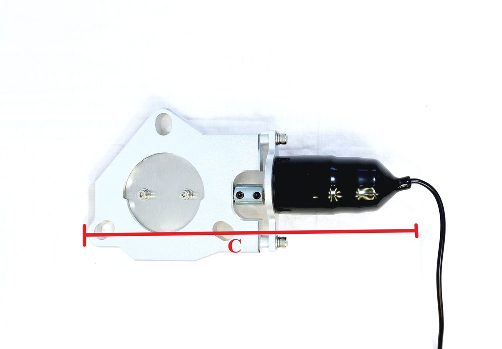 Elektronisk eksosventil 3,5" (89mm)