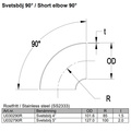 Sveisebøy 4 tommer rustfritt (102mm)